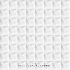 White geometric decorative texture - seamless vector background