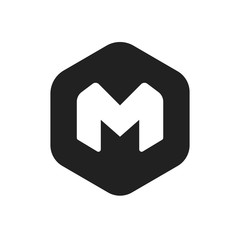 M logo idea vector