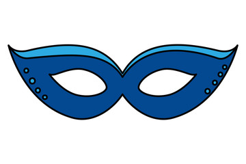 carnival mask celebration icon vector illustration