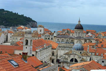 Fototapeta na wymiar Vue de la vieille ville de Dubrovnik