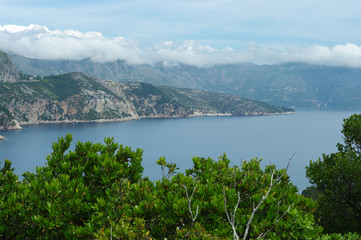 Fototapeta premium Panorama de la côte dalmate depuis l'île de Lokrum - 2