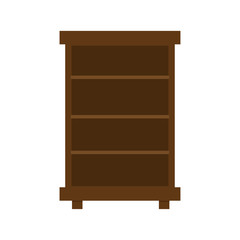 illustration of wardrobe, flat icon.  modern home