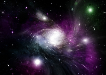 galaxy in a free space