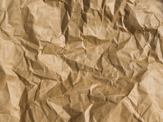 crumpled brown paper background