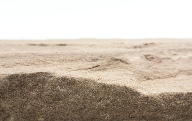 Blurred front Stone on white background, Blank for mockup design.