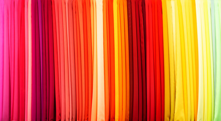 assorted colored fabric  