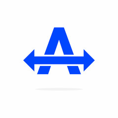 Vector Bold Arrow Logo Letter A