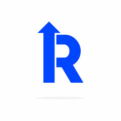 Vector Bold Arrow Logo Letter R