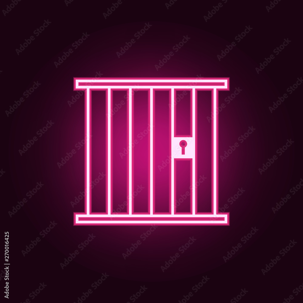 Poster cell neon icon. elements of web set. simple icon for websites, web design, mobile app, info graphics