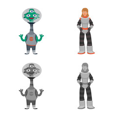 Vector design of astronomy and technology  icon. Collection of astronomy and sky stock symbol for web.