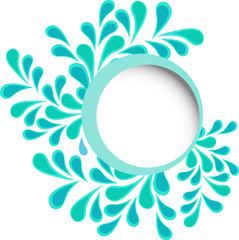 Fototapeta na wymiar Floral vector card Design with green Vector garden illustration, Wedding Invitation
