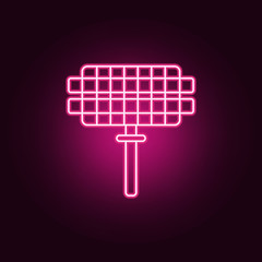 Grill Grid neon icon. Elements of web set. Simple icon for websites, web design, mobile app, info graphics