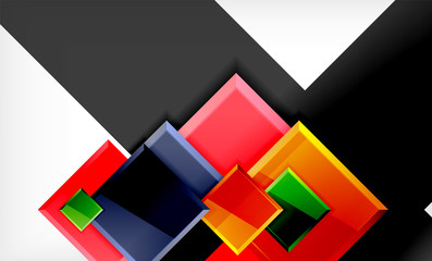 Color squares futuristic abstract background