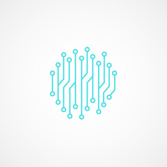 Electronic technology abstract vector