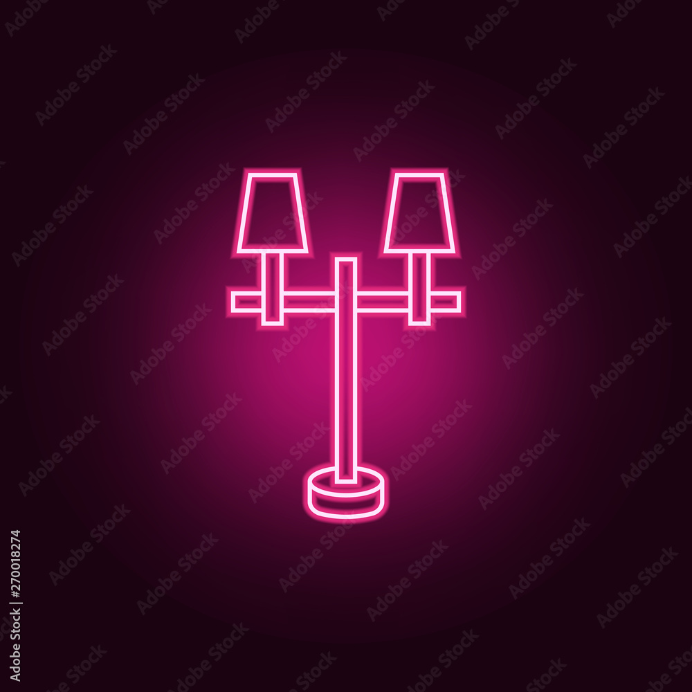 Poster night light neon icon. elements of web set. simple icon for websites, web design, mobile app, info g