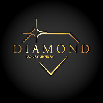 Icon diamond. Vector logo.