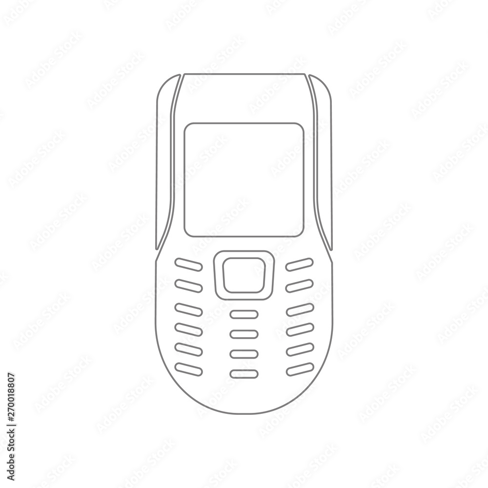 Poster old mobile phone icon. element of web for mobile concept and web apps icon. outline, thin line icon 