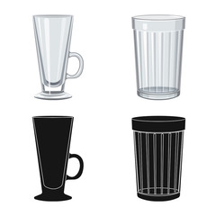 Vector design of form and celebration sign. Set of form and volume stock symbol for web.