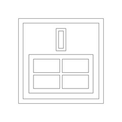 SIM card thin line icon. Element of web for mobile concept and web apps icon. Outline, thin line icon for website design and development, app development