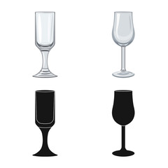 Vector illustration of form and celebration sign. Collection of form and volume vector icon for stock.