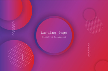 Memphis abstract colorful background design with Fluid gradient shapes composition illustration vector