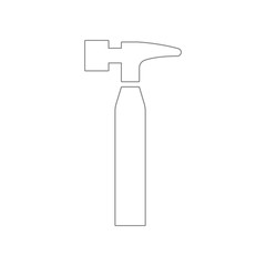 Hammericon. Element of web for mobile concept and web apps icon. Outline, thin line icon for website design and development, app development