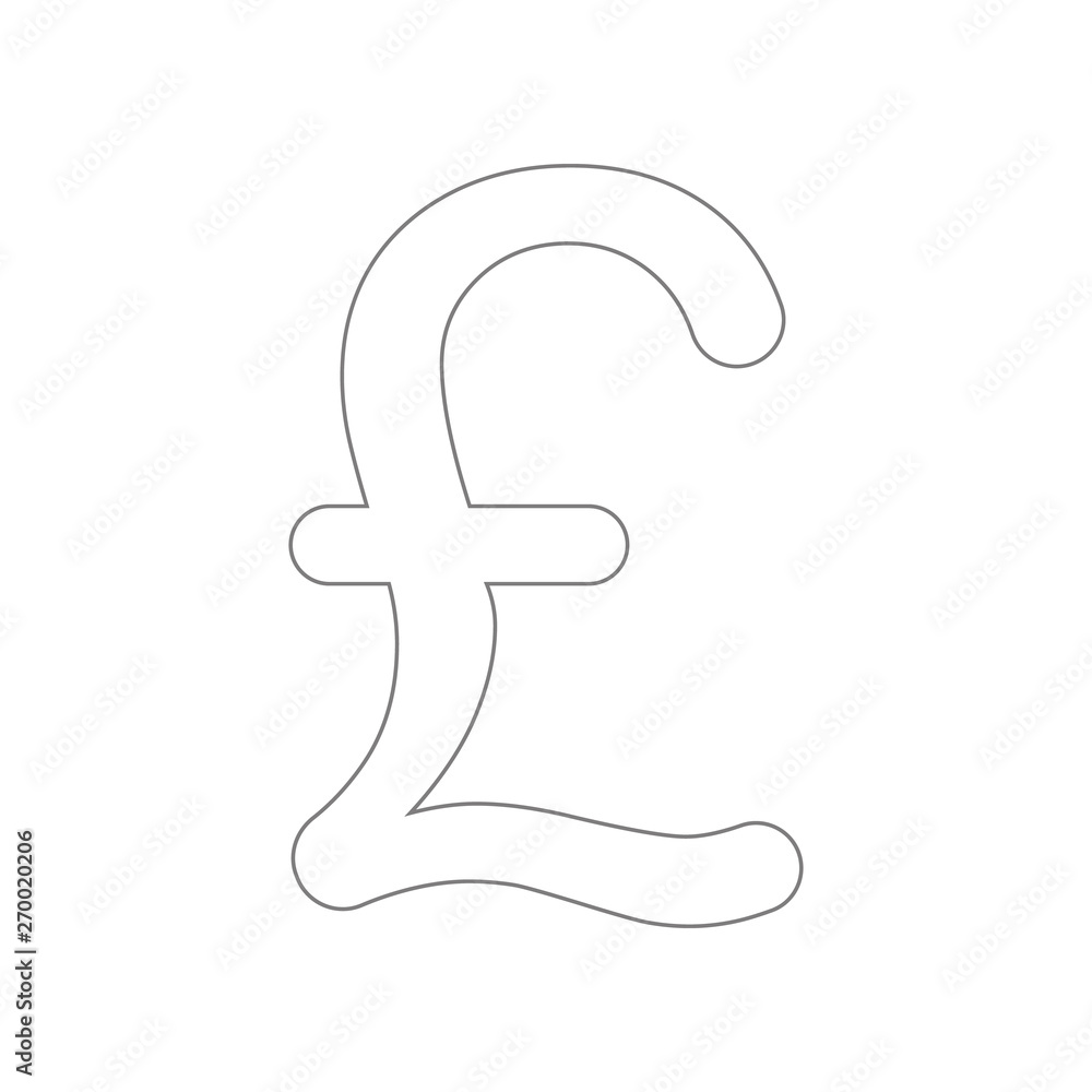 Poster pound sign icon. element of web for mobile concept and web apps icon. outline, thin line icon for we