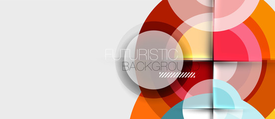 Fototapeta premium Circular geometrical design template