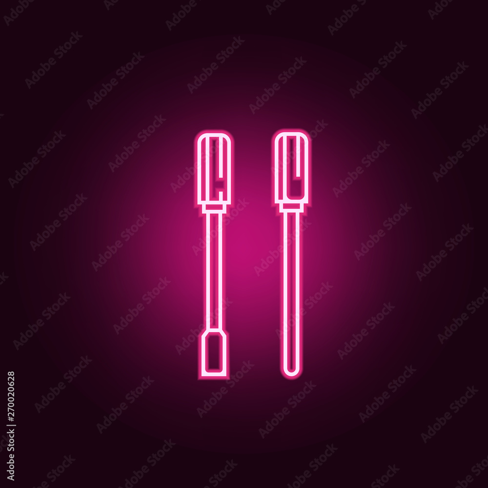 Poster winter hat neon icon. elements of web set. simple icon for websites, web design, mobile app, info gr