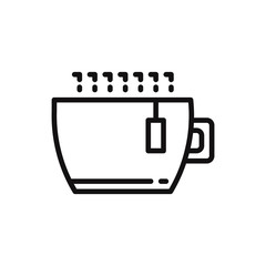 Tea vector icon in modern style for web site and mobile app