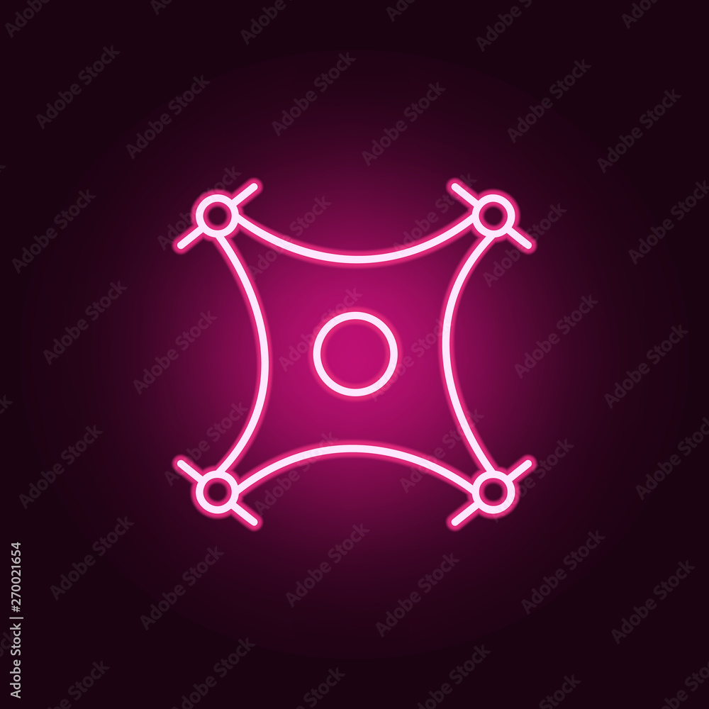 Aufkleber twins and zodiac symbol neon icon. elements of web set. simple icon for websites, web design, mobile