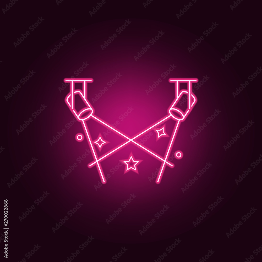 Poster communications neon icon. elements of web set. simple icon for websites, web design, mobile app, inf