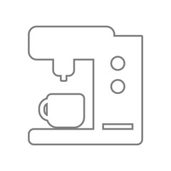 Coffee maker machine icon. Element of web for mobile concept and web apps icon. Outline, thin line icon for website design and development, app development