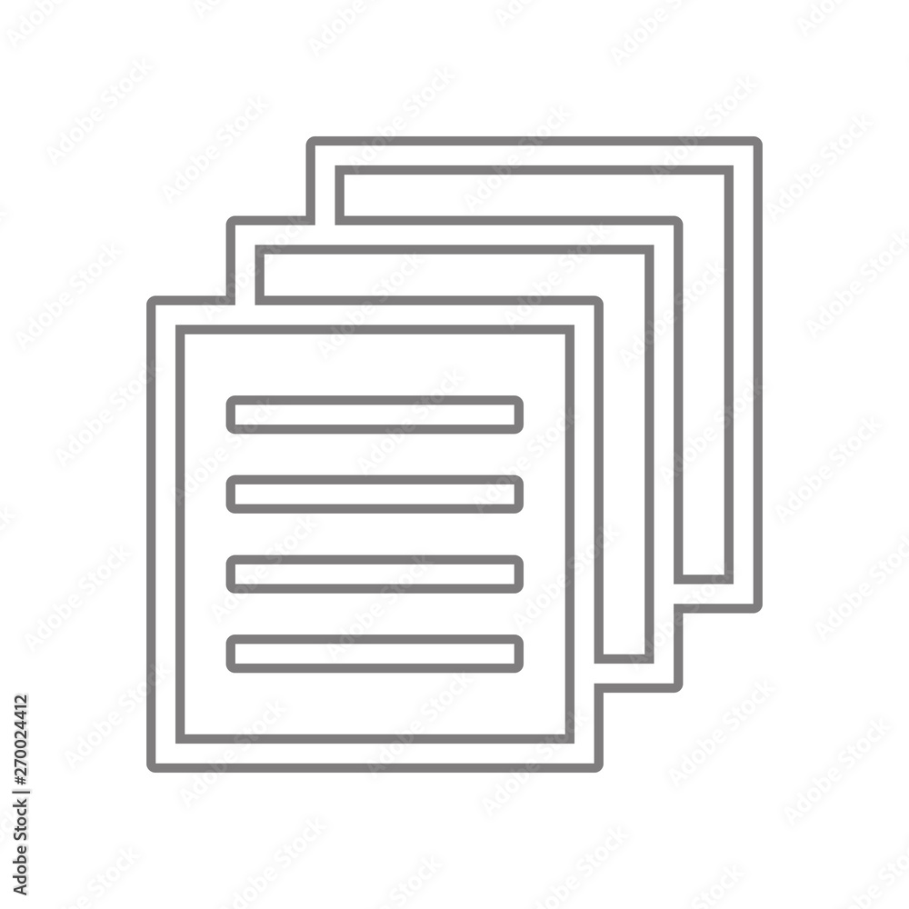 Poster documents icon. element of web for mobile concept and web apps icon. outline, thin line icon for web