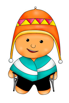 Coyita con muletas