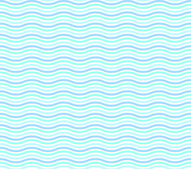 Blue on white wavy seamless pattern vector