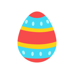 Egg easter. Symbol easter. White background. Vector illustration. EPS 10.