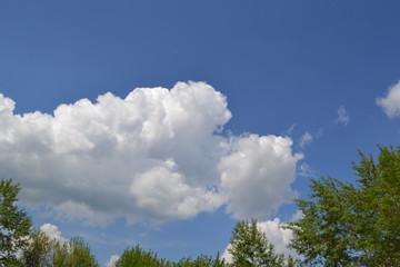 blue sky and white clouds 3