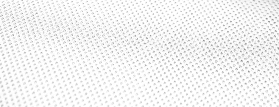 White textile mesh seamless net dot texture fabric background Stock Photo