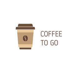Coffee cup icon flat design vector