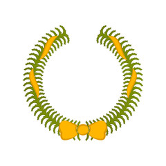 Isolated colored laurel wreath icon on a white background - Vector