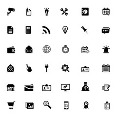 Technology icons set