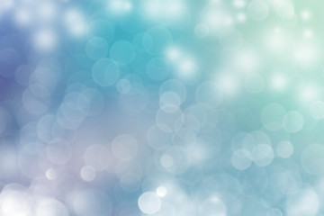 Obraz premium abstract gradient blue background with bokeh lights