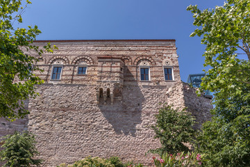Fototapeta na wymiar Tekfur Palace is the best preserved Byzantine palaces surviving in Istanbul