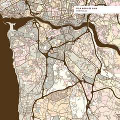 Map of Vila nova de Gaia