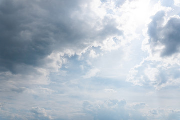 blue sky with clouds
