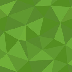 Fototapeta na wymiar Polygonal abstract seamless pattern in green colors.