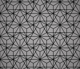 The geometric pattern with lines. Seamless vector background. Black and grey texture. Graphic modern pattern. Simple lattice graphic design
