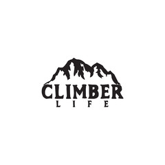 Mountain logo design vector template