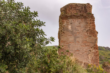 Pozzuoli, Italy. 04-26-2019. remains of Apollo temple at Pozzuoli Italy.